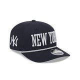 New York Yankees Official Wordmark Rope New Era 9SEVENTY Stretch-Snap Hat