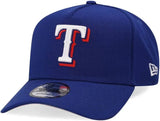 Texas Rangers Official Blue New Era 9FORTY A-Frame Snapback Hat