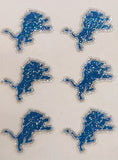 Detroit Lions Official 6 Pack Glitter Face-Cal Skin Decal