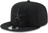 Dallas Cowboys Official Black Out New Era 9FIFTY SnapBack Hat