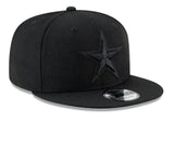 Dallas Cowboys Official Black Out New Era 9FIFTY SnapBack Hat