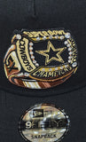 Dallas Cowboys Official Super Bowl Ring New Era 9FIFTY A-Frame Black SnapBack Hat