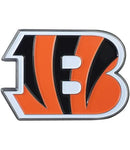 Cincinnati Bengals Acrylic- Metallic Auto Emblem W/ Foam Adhesive Tape Backing