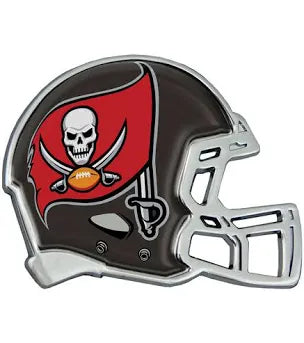 Tampa Bay Buccaneers Acrylic-Metallic Auto Emblem W/ Adhesive Tape Backing