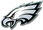 Philadelphia Eagles Colored Auto Emblem W/ Peel & Stick Safe Auto Adhesive