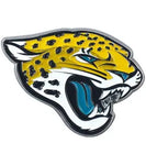 Jacksonville Jaguars Color Aluminum Auto Emblem W/ Adhesive Tape Backing