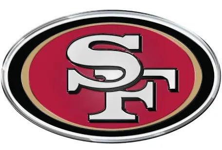 San Francisco 49er’s Premium Chrome Metal Auto Emblem