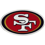 San Francisco 49er’s Acrylic- Metallic Auto Emblem W/ Adhesive Tape Backing