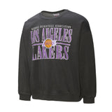 Los Angeles Lakers Official Downtown Collection Mitchell & Ness Pullover Fleece Sweatshirt - Black