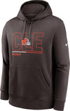 NFL Men's Nike Brown Cleveland Browns City Code Club Fleece Pullover Hoodie