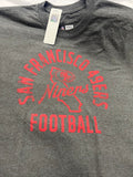 Official Licensed NFL San Francisco 49ers Dark Grey Team Apparel T-Shirt
