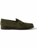 Alston Suede Penny Loafers By Polo Ralph Lauren - Olive Green