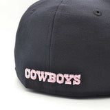 Dallas Cowboys Official 5-Time Super Bowl Champions Exclusive New Era 59FIFTY Fitted Hat - Navy/Pink