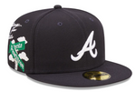 MLB Atlanta Braves New Era Authentic Collection Navy Blue Cloud Icons 59FIFTY Fitted Hat