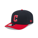 Cleveland Guardians Official Navy/Red Two Tone New Era 9SEVENTY Stretch-Snapback Hat