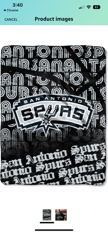 Officially Licensed NBA San Antonio Spurs Super Plush Throw Blanket