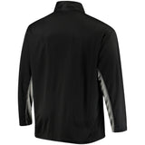 San Antonio Spurs Official Black Poly Jersey 1/4 Zip-Up Majestic Jacket