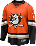 Trevor Zegras Anaheim Ducks Official Orange Fanatics Hockey Jersey