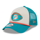 Miami Dolphins Official Historic Sideline New Era 9FORTY A-Frame Snapback Cap