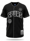 San Antonio Spurs Official Black Ultra Game Mesh Button Up Jersey