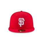 MLB San Francisco Giants Scarlet New Era Authentic 59FIFTY Fitted Hat