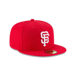 MLB San Francisco Giants Scarlet New Era Authentic 59FIFTY Fitted Hat