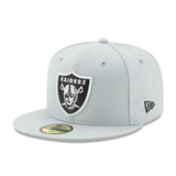Las Vegas Raiders Official Classic Gray New Era 59FIFTY Fitted Hat