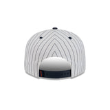 Chicago Bears Official Pinstripe New Era 9FIFTY SnapBack - White/Navy