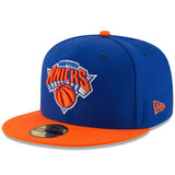 New York Knicks Official Blue/Orange Two Tone New Era 59FIFTY Fitted Hat