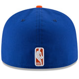 New York Knicks Official Blue/Orange Two Tone New Era 59FIFTY Fitted Hat