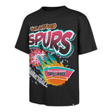 San Antonio Spurs Official Torched Foundation Hardwood Classics ‘47 Brand Black T-Shirt
