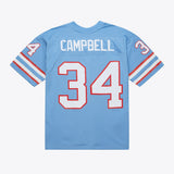 Earl Campbell Tennessee Oilers 1980 Official Legacy Mitchell & Ness Stitched Player Jersey - Light Blue