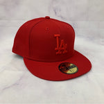 Los Angeles Dodgers New Era 59FIFTY Fitted Hat- Red On Red