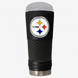Pittsburgh Steelers Official 24oz. Powder Coated Draft Metal Logo Travel Mug