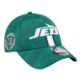 New York Jets Official On-Field Sideline New Era 9FORTY Stretch Snapback Hat - Green