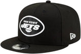 New York Jets Official Black/White New Era 9FIFTY SnapBack Hat