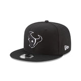 New NFL Houston Texans Black / White Men’s New Era 9Fifty Snapback Hat