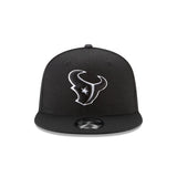 New NFL Houston Texans Black / White Men’s New Era 9Fifty Snapback Hat