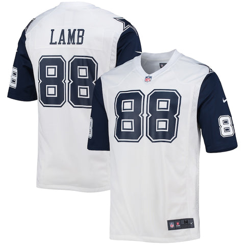 Dallas Cowboys CeeDee Lamb Official Men’s NFL White Alternate Player Name & Number Game Day Jersey