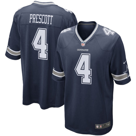 NFL Dallas Cowboys Dak Prescott Nike Navy Game Official Licensed Team Jersey