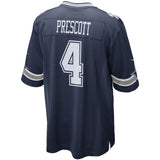 NFL Dallas Cowboys Dak Prescott Nike Navy Game Official Licensed Team Jersey