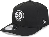 Pittsburgh Steelers Official A-Frame Black/White New Era 9FIFTY SnapBack Hat