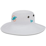 Miami Dolphins Official Camp Panama Bucket Hat - White