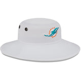 Miami Dolphins Official Camp Panama Bucket Hat - White