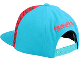 Memphis Grizzlies Official Big Face Callout HWC Mitchell & Ness SnapBack Hat - Teal