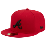Atlanta Braves Official Red/Black New Era 59FIFTY Fitted Hat