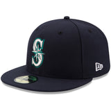 Seattle Mariners Authentic Collection New Era 59FIFTY Performance Fitted Hat - Navy