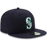 Seattle Mariners Authentic Collection New Era 59FIFTY Performance Fitted Hat - Navy