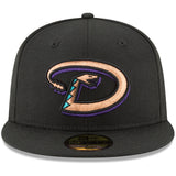 Arizona DiamondBacks Official Black Cooperstown Collection New Era 59FIFTY Fitted Hat