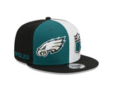 Philadelphia Eagles Official 2023 Sideline Black New Era 9FIFTY SnapBack Hat